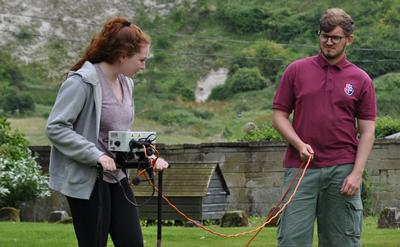 Students conduct geophysics